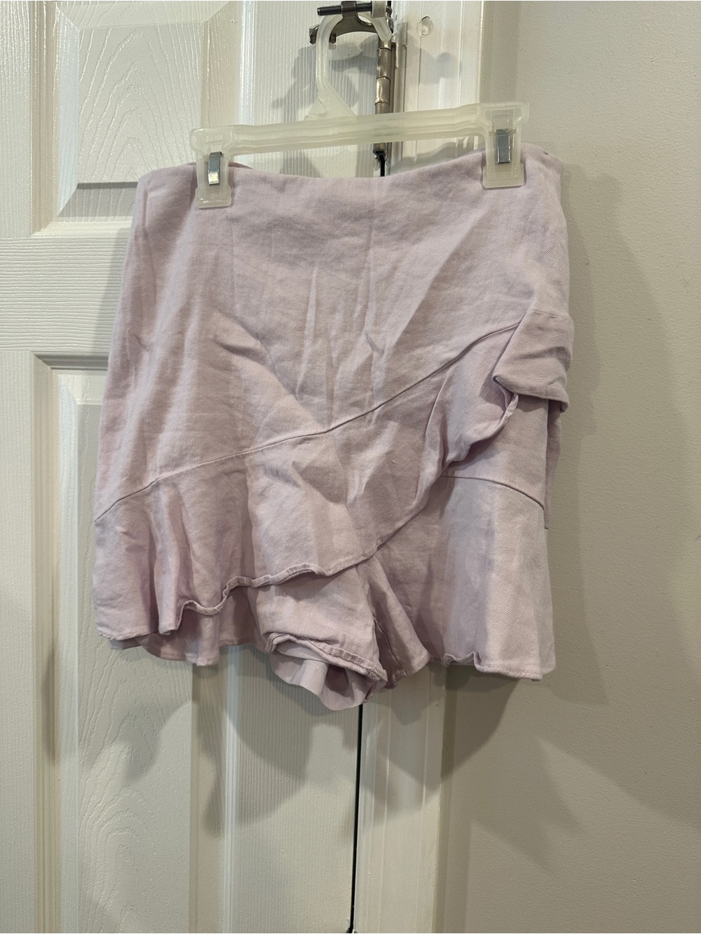 Express Light Lavender Ruffle Skort